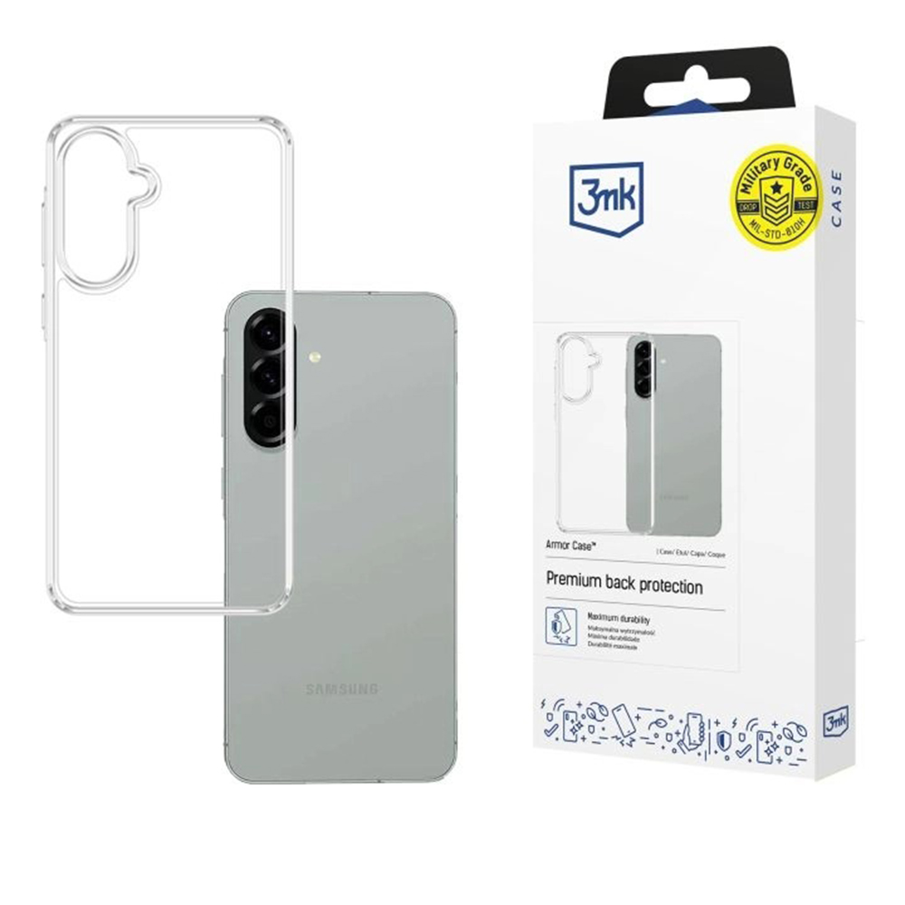 Калъф за Samsung Galaxy A57 5G - 3mk Armor Case - Прозрачен