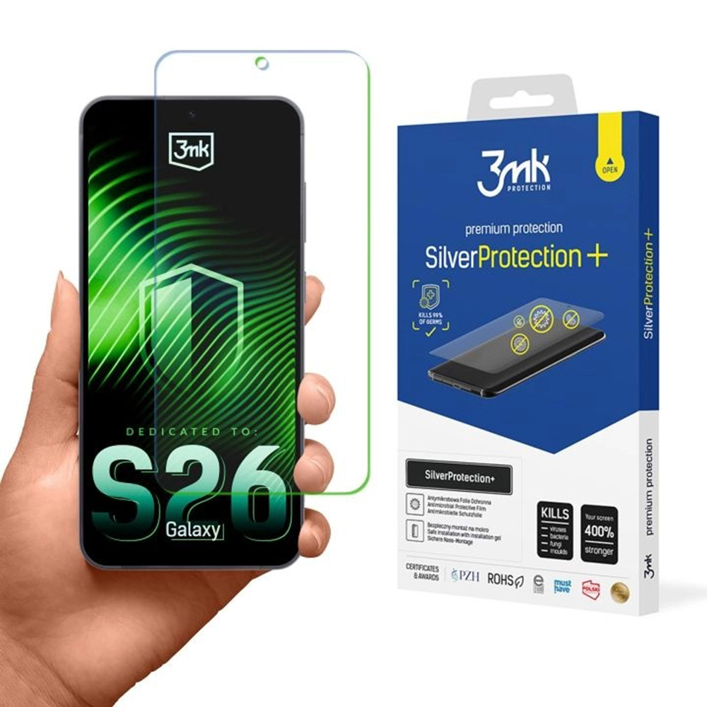 Капак за Samsung Galaxy S26 - 3mk SilverProtection+ - Прозрачен