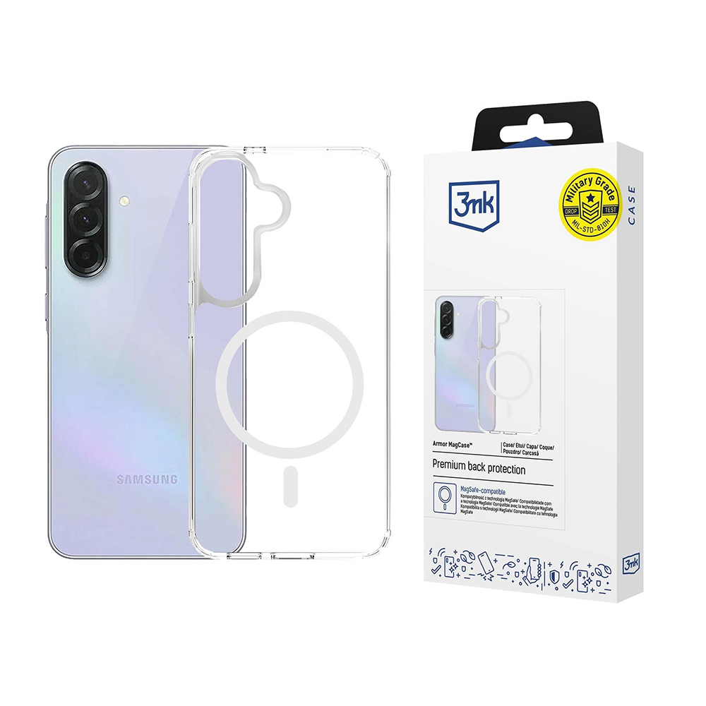 Калъф за Samsung Galaxy A37 5G - 3mk Armor MagCase - Прозрачен