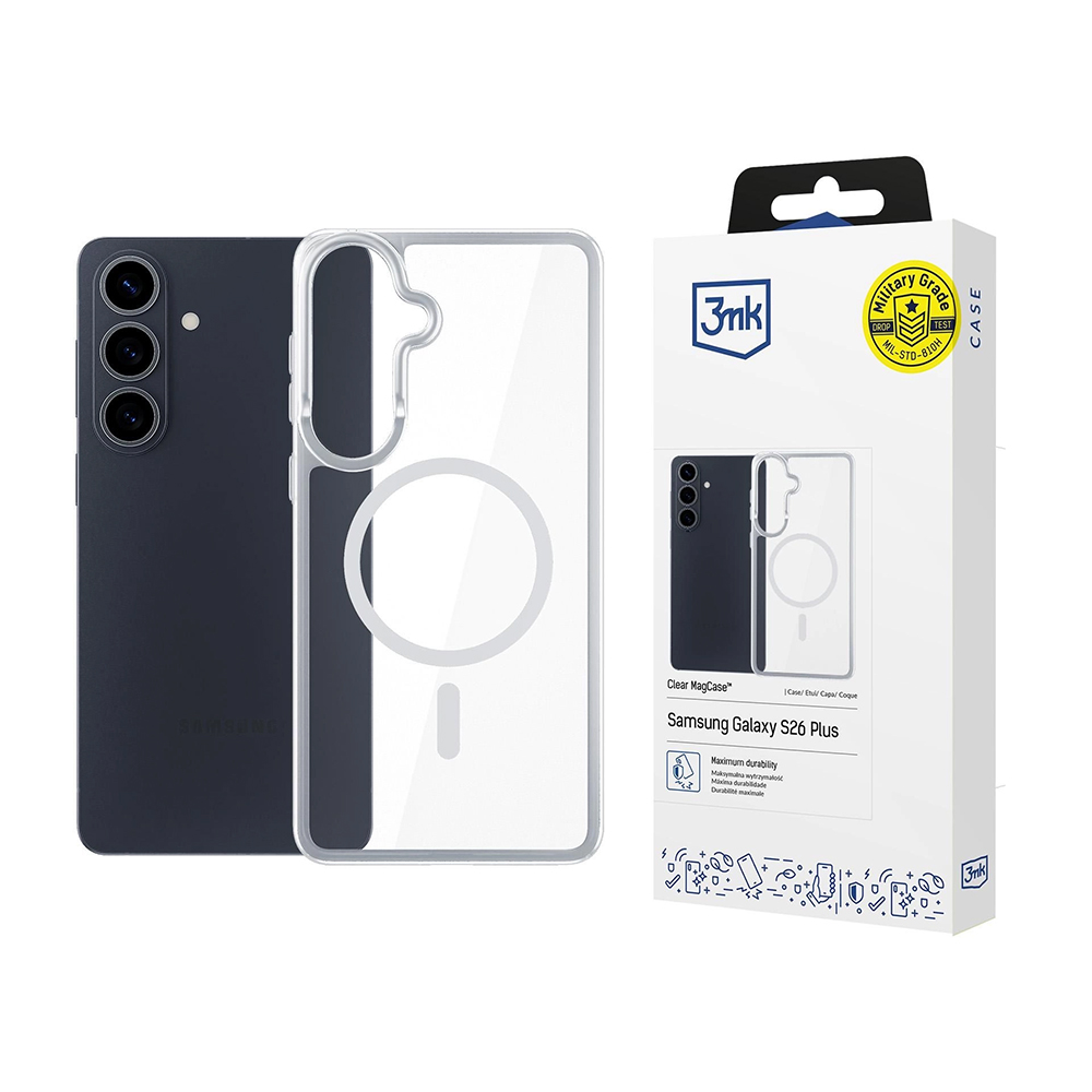 Калъф за Samsung Galaxy S26 - 3mk Armor MagCase - Прозрачен
