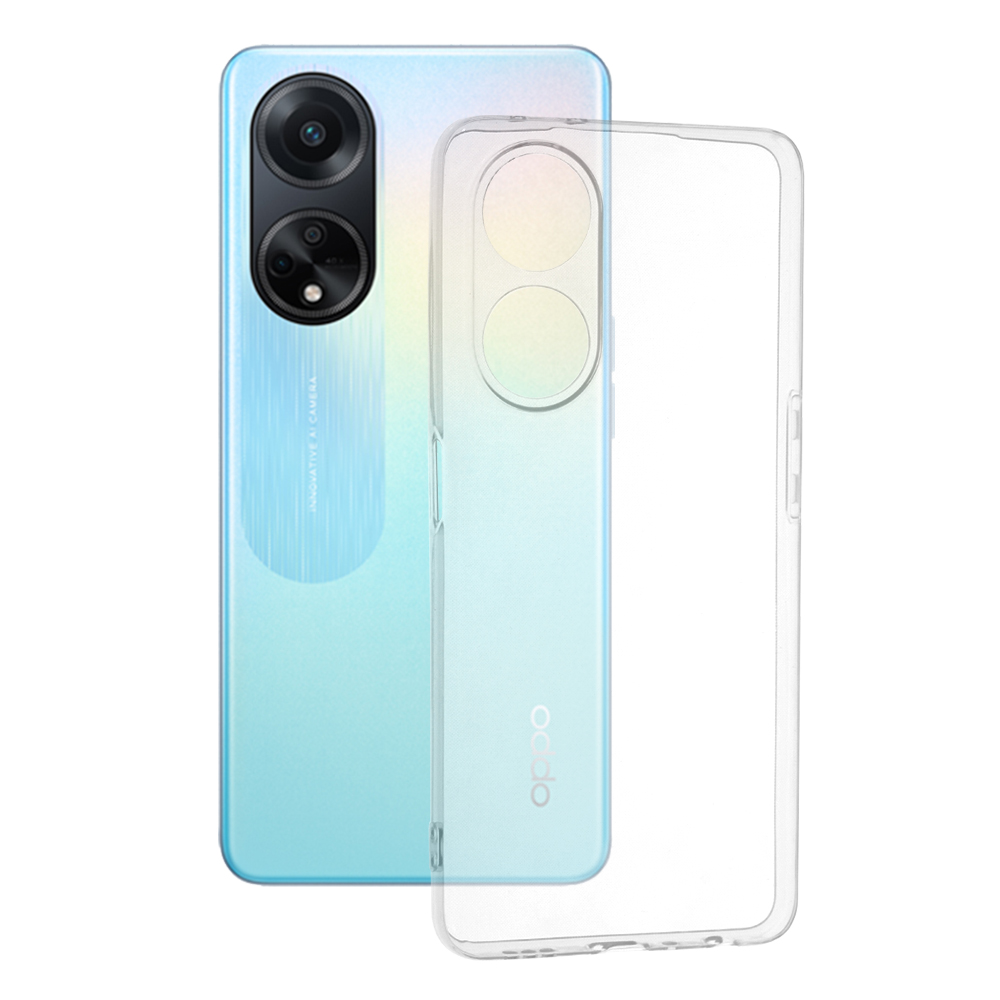 Калъф за Oppo A98 5G - Techsuit Прозрачен Silicone - Прозрачен