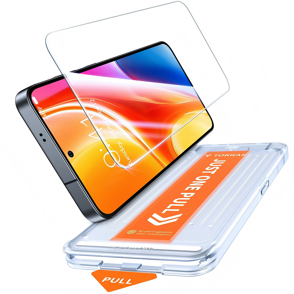 Фолио за Samsung Galaxy S26 Plus - Torras GlassGo Install Master - Прозрачен
