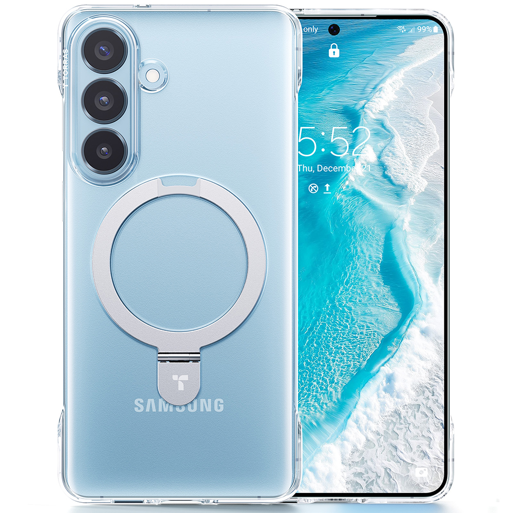 Калъф за Samsung Galaxy S26 - Torras Ostand Slim Series - Прозрачен