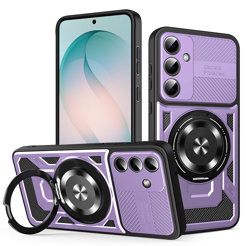 Калъф за Samsung Galaxy S26 Plus - Techsuit RuggedCam - Лилав