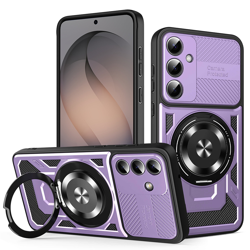 Калъф за Samsung Galaxy S26 - Techsuit RuggedCam - Лилав