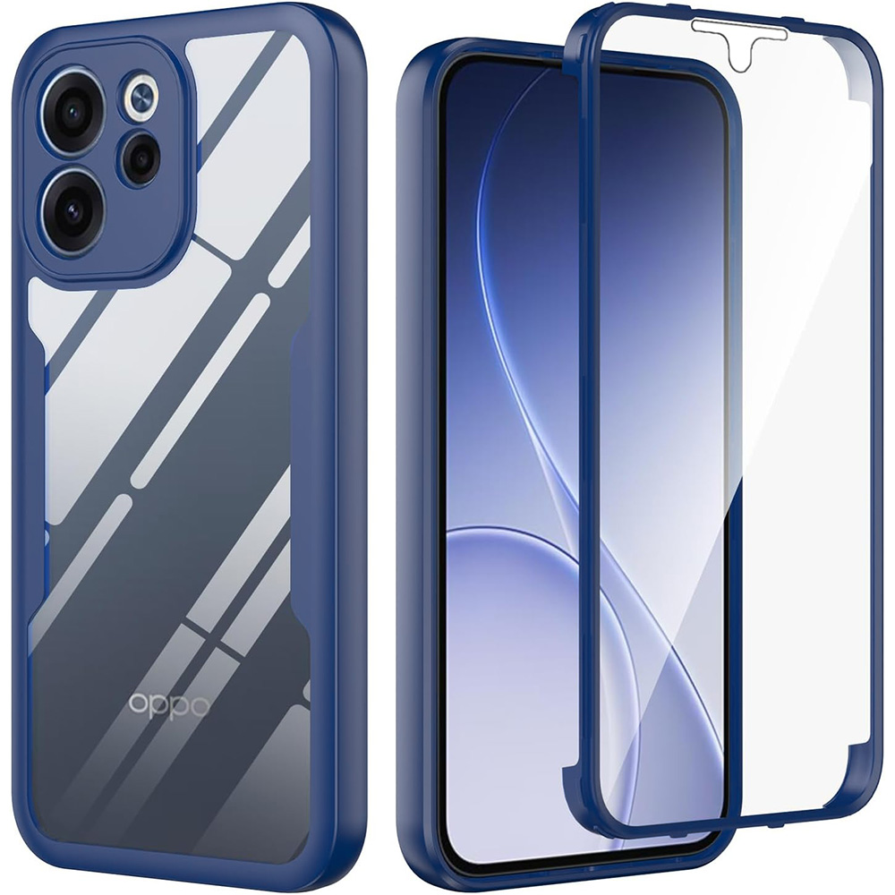 Калъф за Oppo Reno15 F / Reno15 FS 5G + капак - Techsuit ColorVerse 360 Series - Син