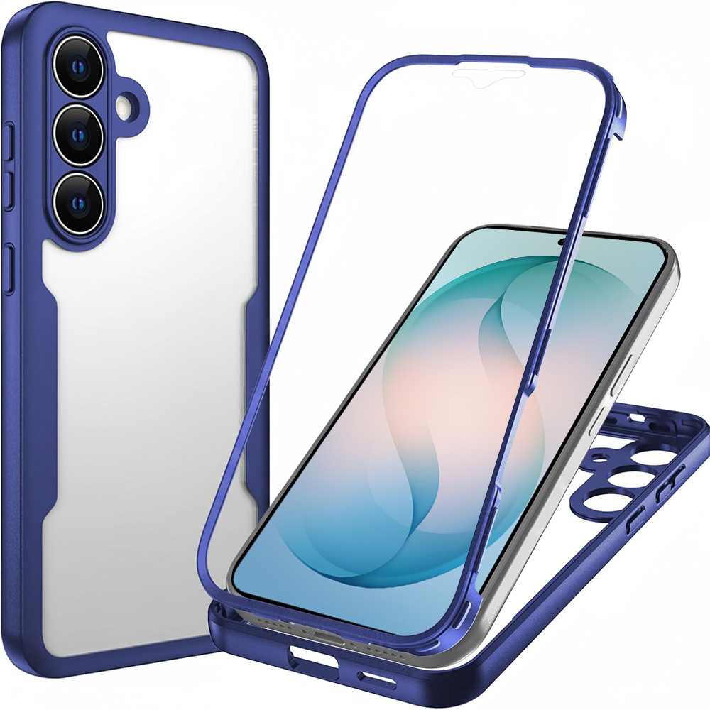 Калъф за Samsung Galaxy S26 Plus + Капак - Techsuit ColorVerse 360 Series - Син