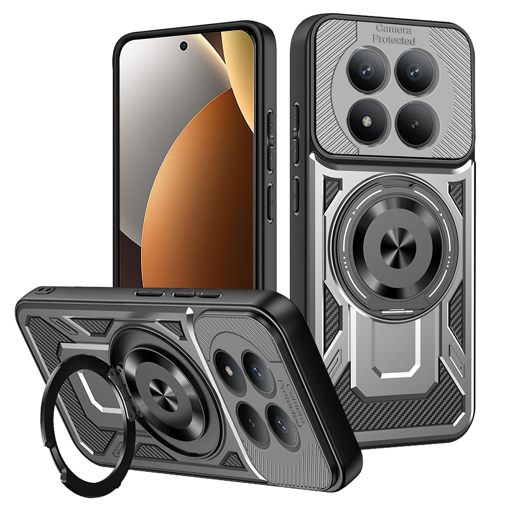 Калъф за Xiaomi Redmi Note 15 Pro+ 5G / Poco M8 Pro 5G - Techsuit RuggedCam - Сив