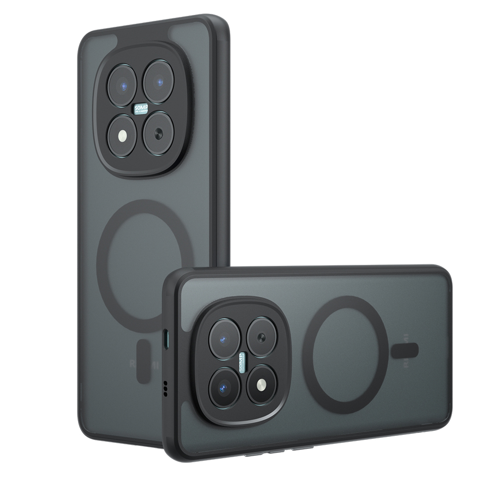Калъф за Xiaomi Redmi Note 15 Pro 5G - Techsuit PureFrost MagSafe - Frosted Черен