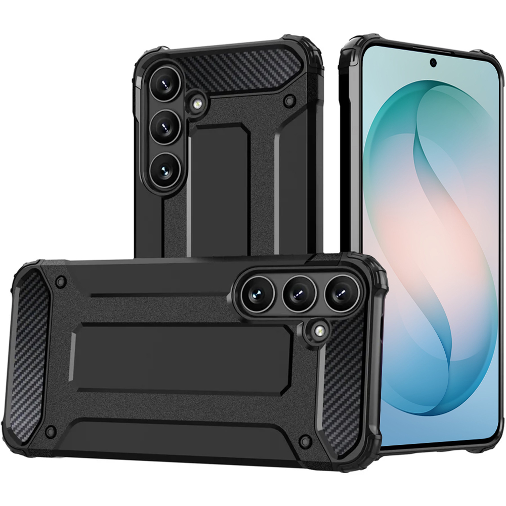 Калъф за Samsung Galaxy S26 Plus - Techsuit Hybrid Armor - Черен