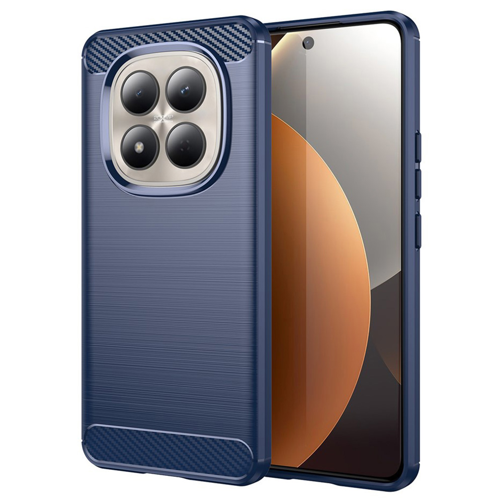 Калъф за Xiaomi Redmi Note 15 Pro+ 5G / Poco M8 Pro 5G - Techsuit Carbon Silicone - Син
