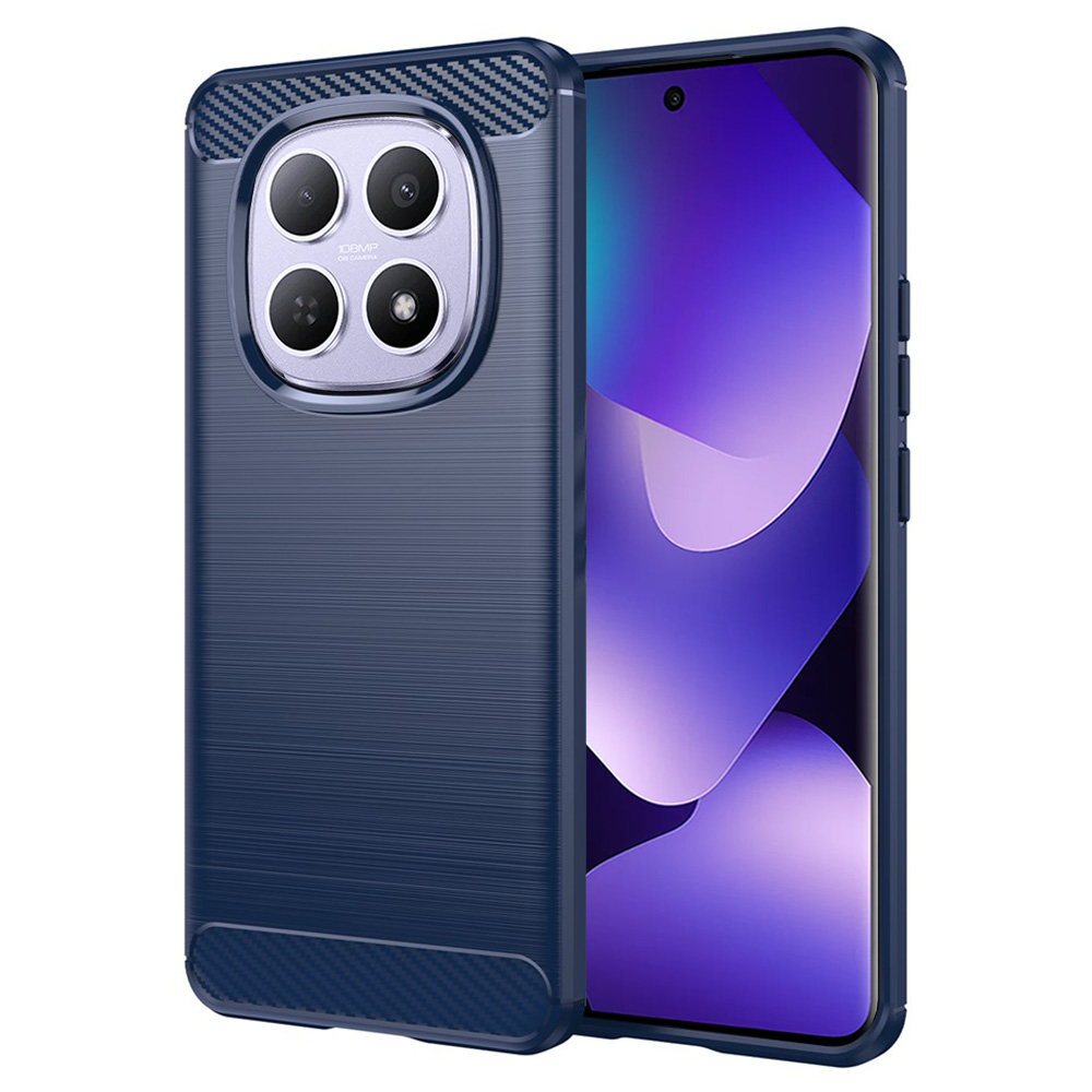 Калъф за Xiaomi Redmi Note 15 5G / Note 15 4G / Poco M8 5G - Techsuit Carbon Silicone - Син