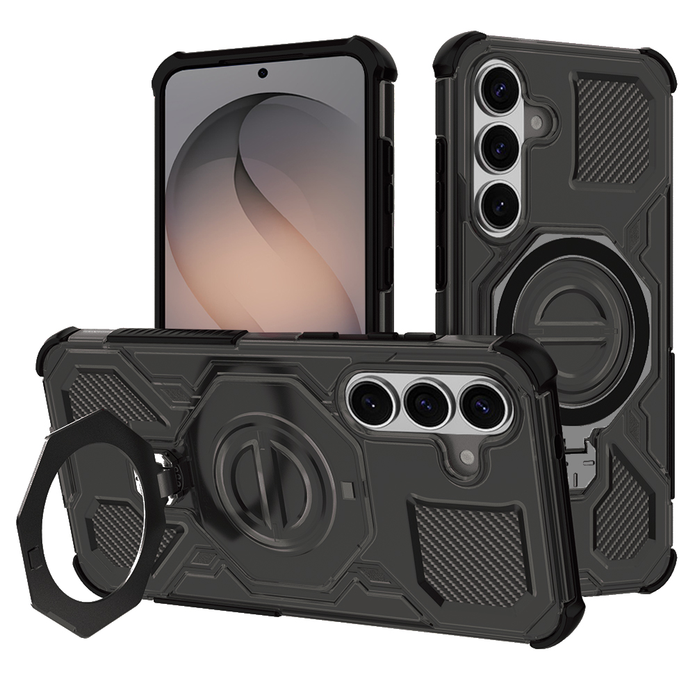 Калъф за Samsung Galaxy S26 - Techsuit Carbon Shield PRO - Черен