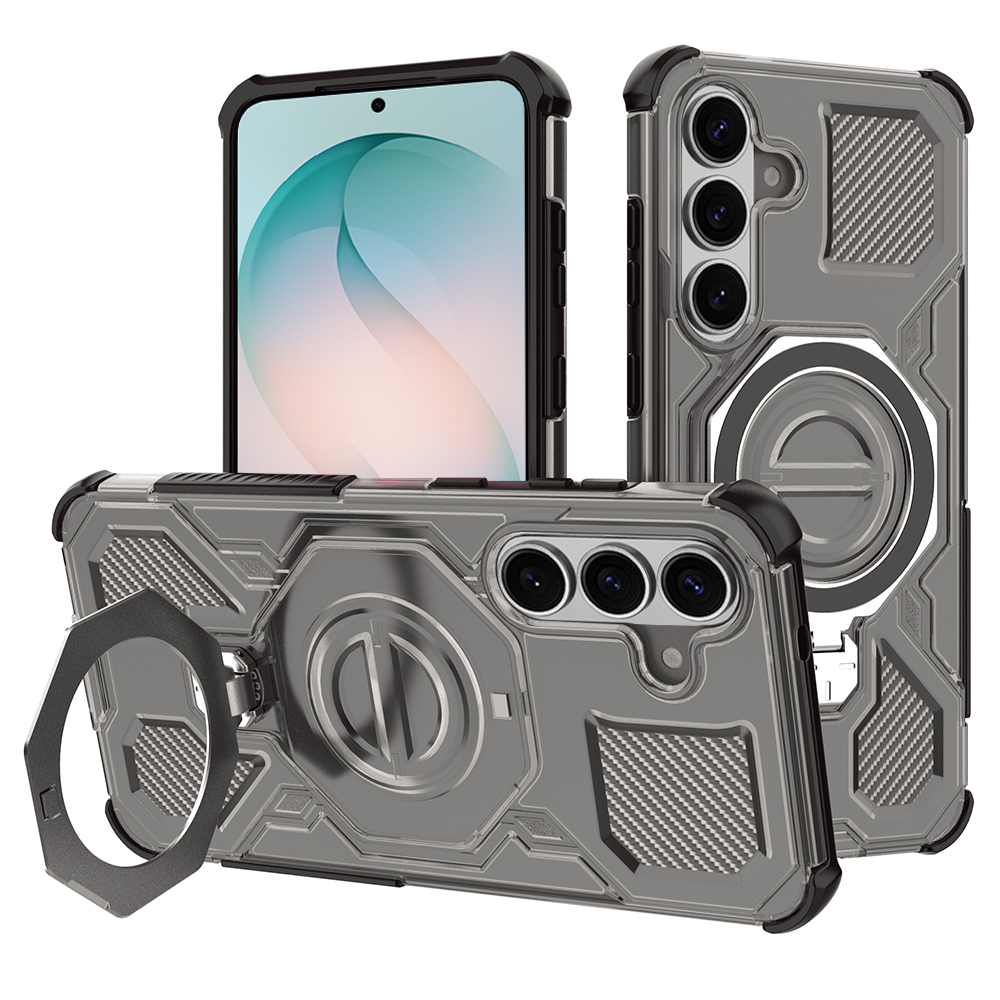 Калъф за Samsung Galaxy S26 Plus - Techsuit Carbon Shield PRO - Smoke Черен
