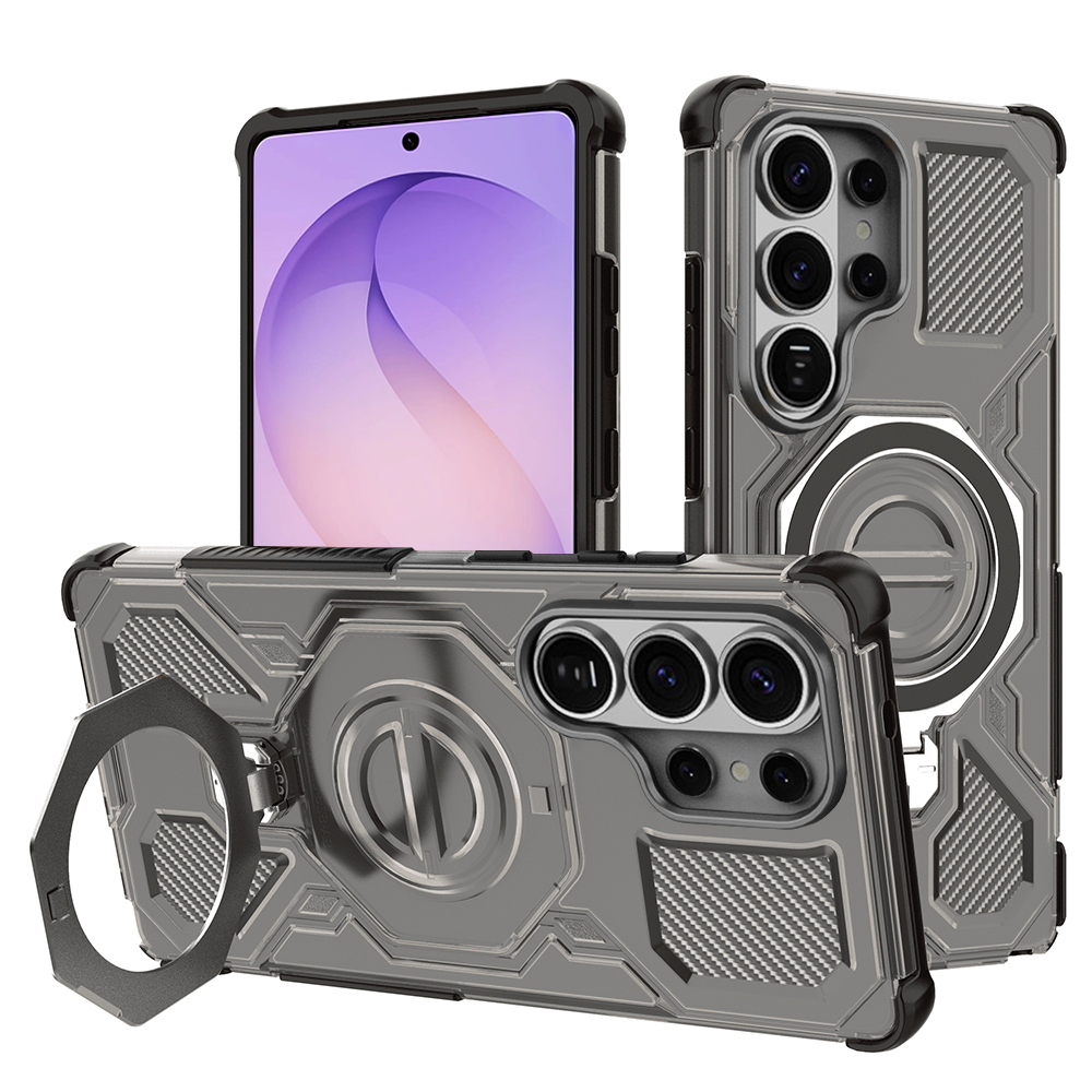 Калъф за Samsung Galaxy S26 Ultra - Techsuit Carbon Shield PRO - Smoke Черен