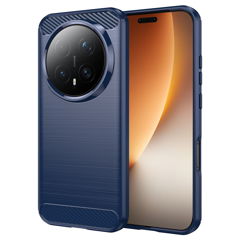 Калъф за Honor Magic8 Pro - Techsuit Carbon Silicone - Син