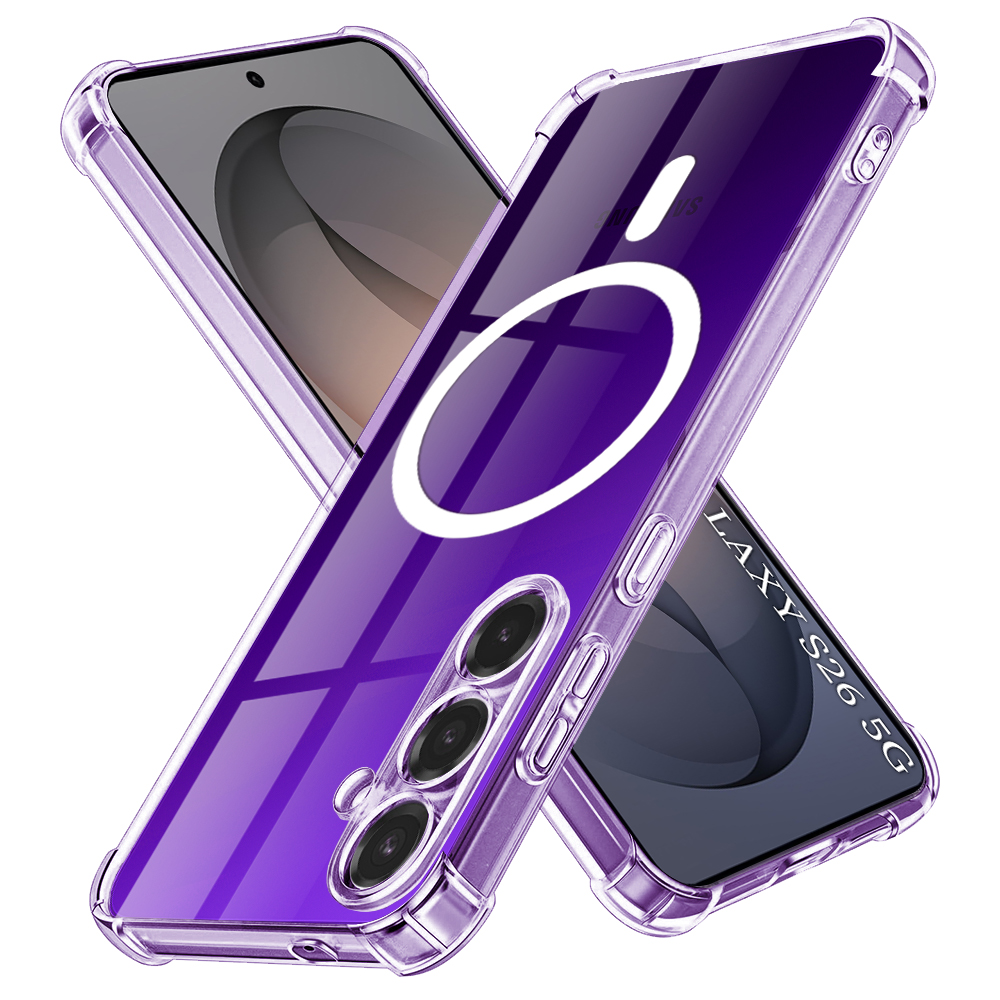 Калъф за Samsung Galaxy S26 - Techsuit Shockproof Прозрачен Silicone MagSafe - Прозрачен