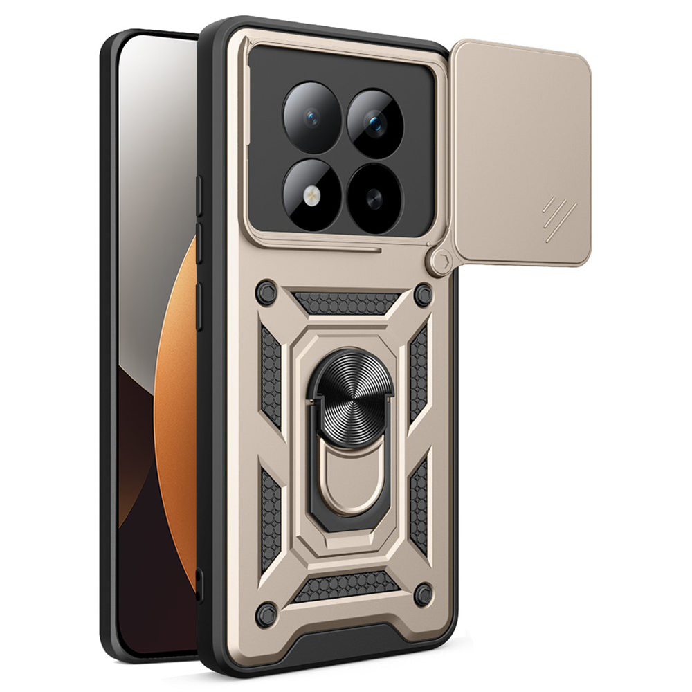 Калъф за Xiaomi Redmi Note 15 Pro+ 5G / Poco M8 Pro 5G - Techsuit CamShield Series - златен
