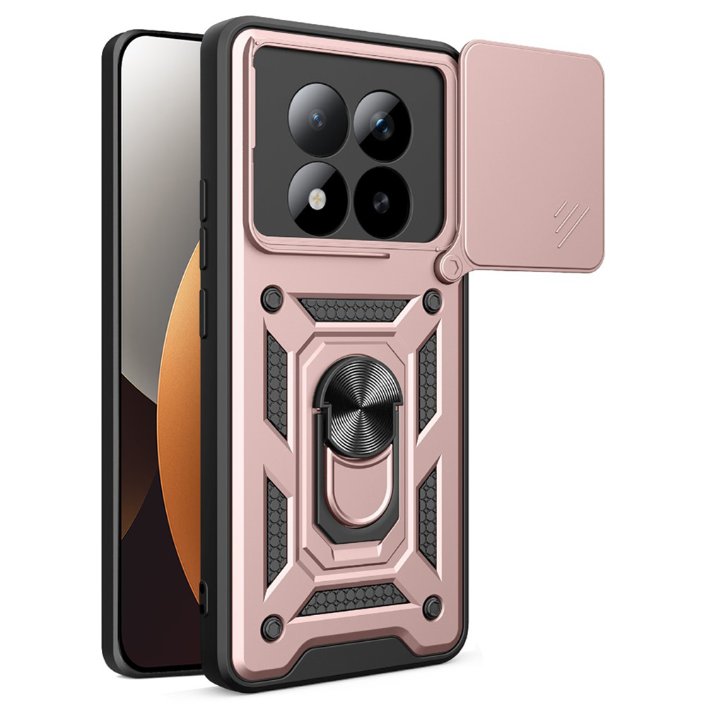 Калъф за Xiaomi Redmi Note 15 Pro+ 5G / Poco M8 Pro 5G - Techsuit CamShield Series - Розово злато