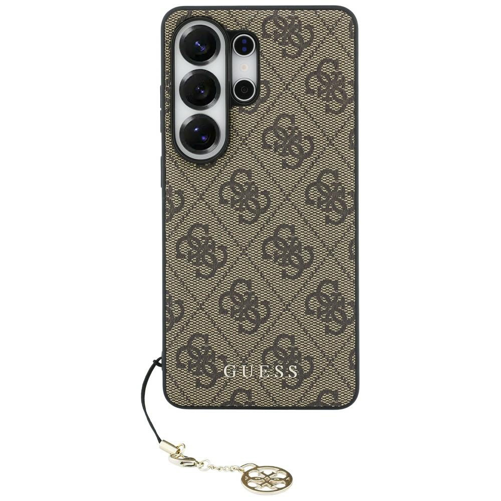 Калъф за Samsung Galaxy S26 Ultra - Guess Hardcase 4G Classic Logo Charm (GUHMS26LGF4GBR) - Кафяв