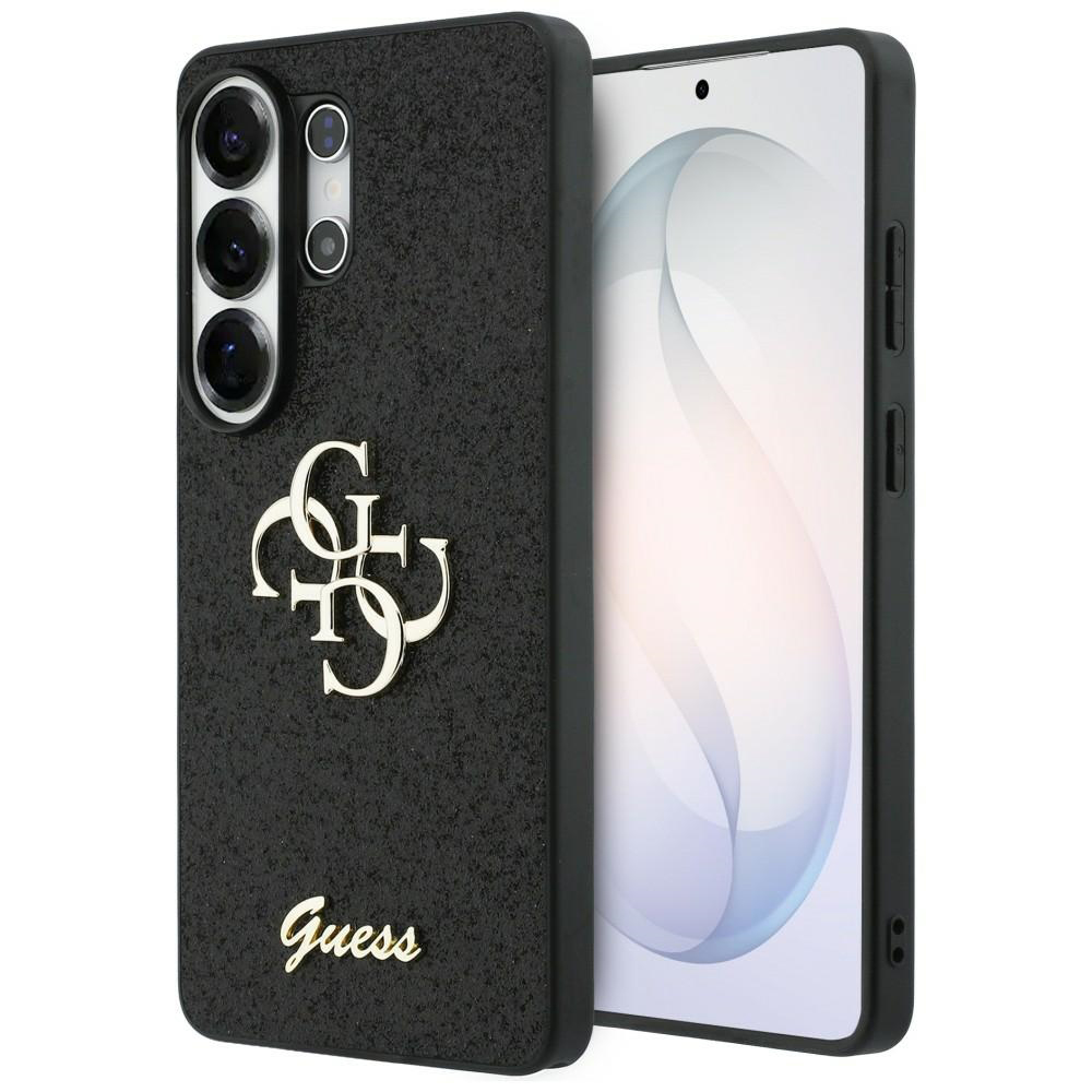 Калъф за Samsung Galaxy S26 Ultra - Guess Fixed Glitter Big 4G Metal Logo (GUHCS26LHG4SGK) - Черен