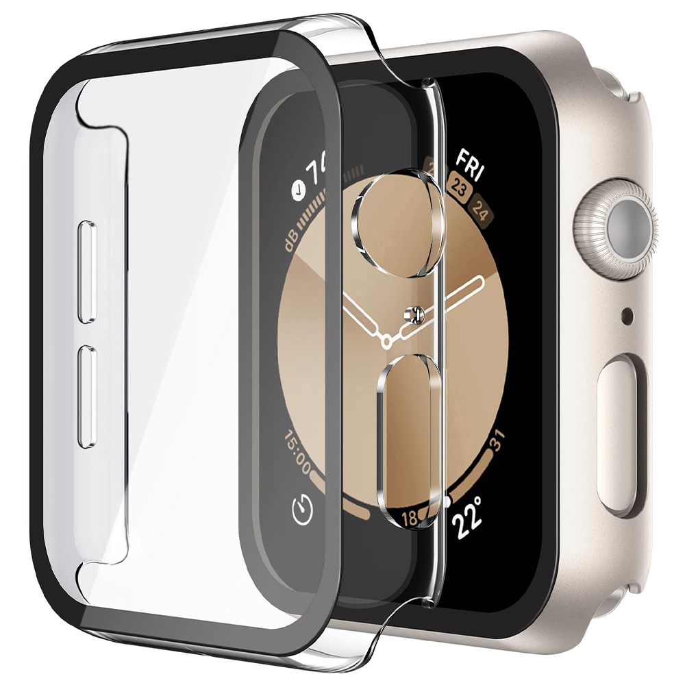 Калъф за Apple Watch 4 / 5 / 6 / SE (44 мм) + калъф - Techsuit Defense360 Pro - Прозрачен