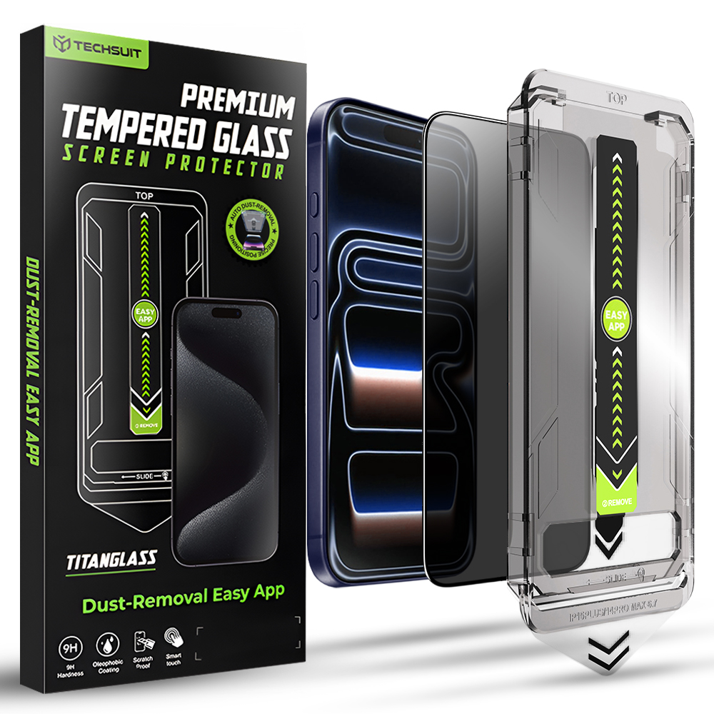 Калъф за iPhone 17 Pro - Techsuit TitanGlass FullCover - Privacy
