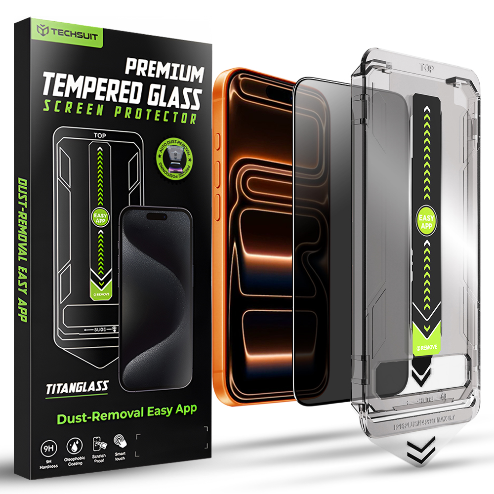 Калъф за iPhone 17 Pro Max - Techsuit TitanGlass FullCover - Privacy
