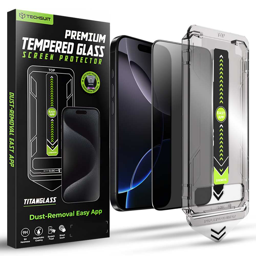 Калъф за iPhone 16 Pro Max - Techsuit TitanGlass FullCover - Privacy