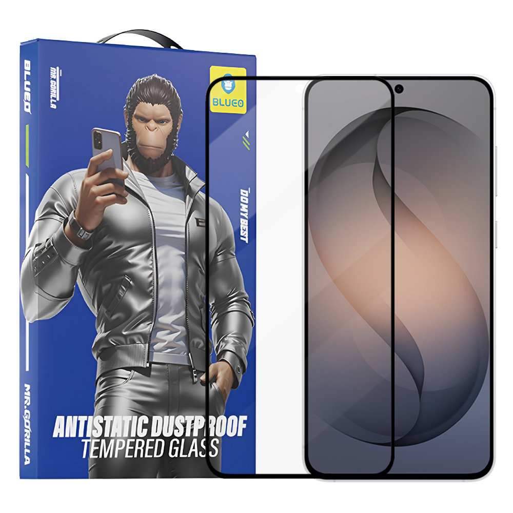 Капак за Samsung Galaxy S26 - Blueo Anti-Static HD Glass - Черен
