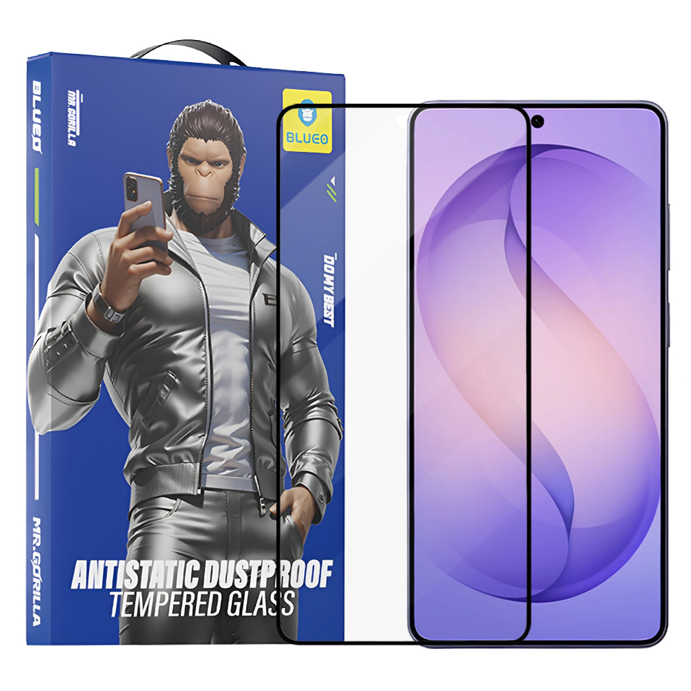 Капак за Samsung Galaxy S26 Ultra - Blueo Anti-Static HD Glass - Черен