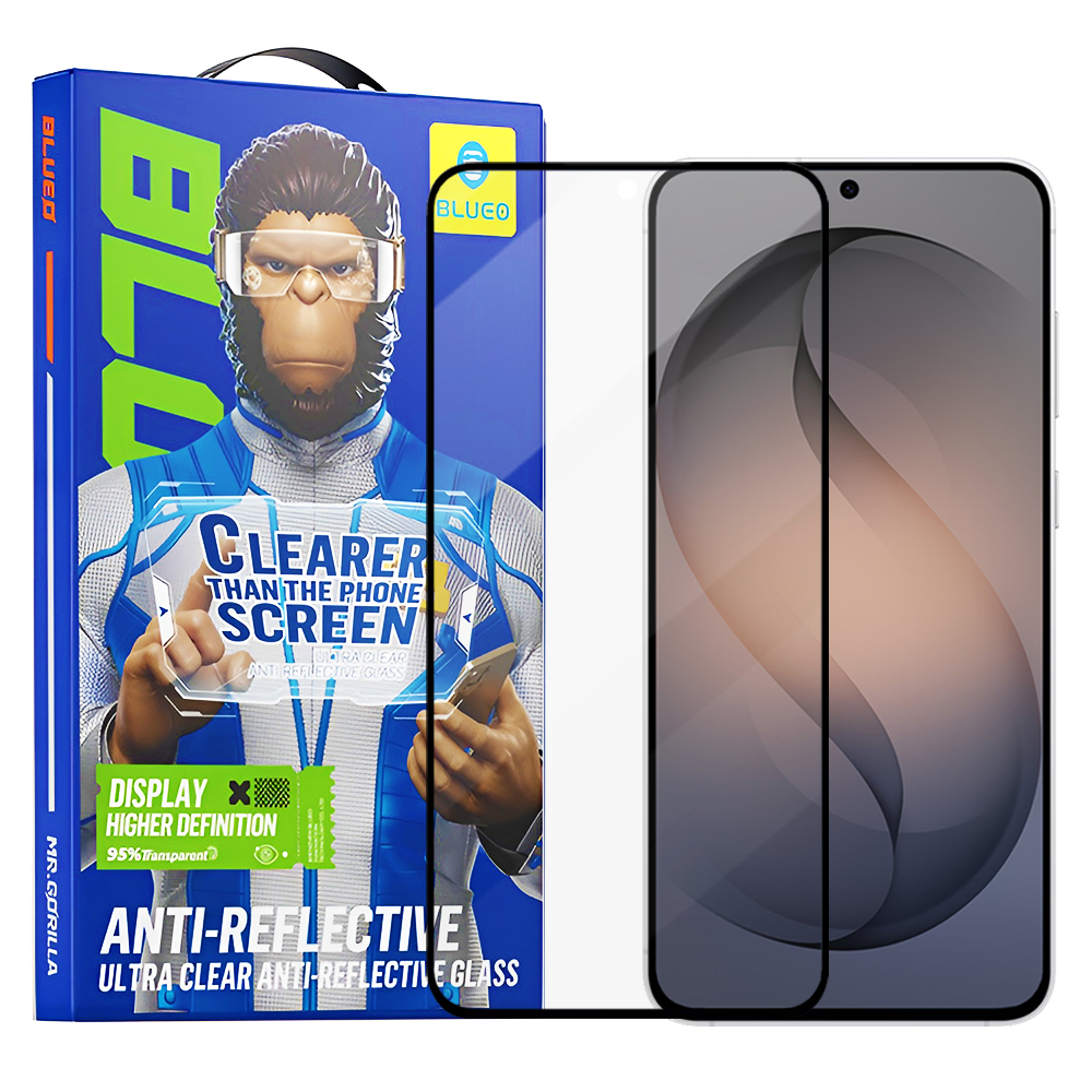 Капак за Samsung Galaxy S26 - Blueo Anti-Reflective HD Glass - Черен