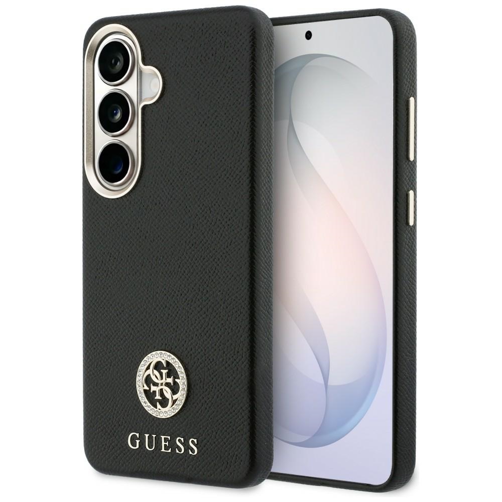 Калъф за Samsung Galaxy S26 - Guess Rhinestone Round Logo MagSafe (GUHMS26SPGCRMDEK) - Черен