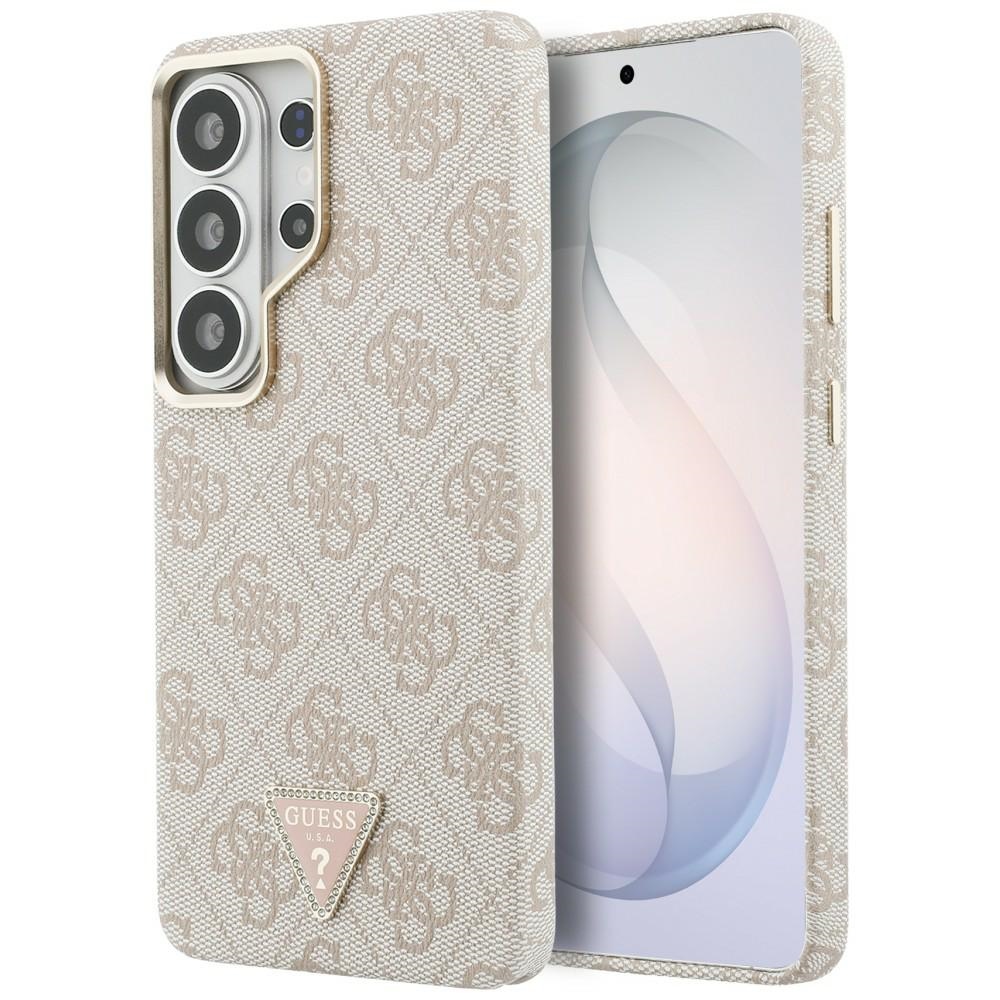 Чантичка за Samsung Galaxy S26 Ultra - Guess 4G Triangle Logo MagSafe (GUHMS26LP4GTGTDGMP) - розова