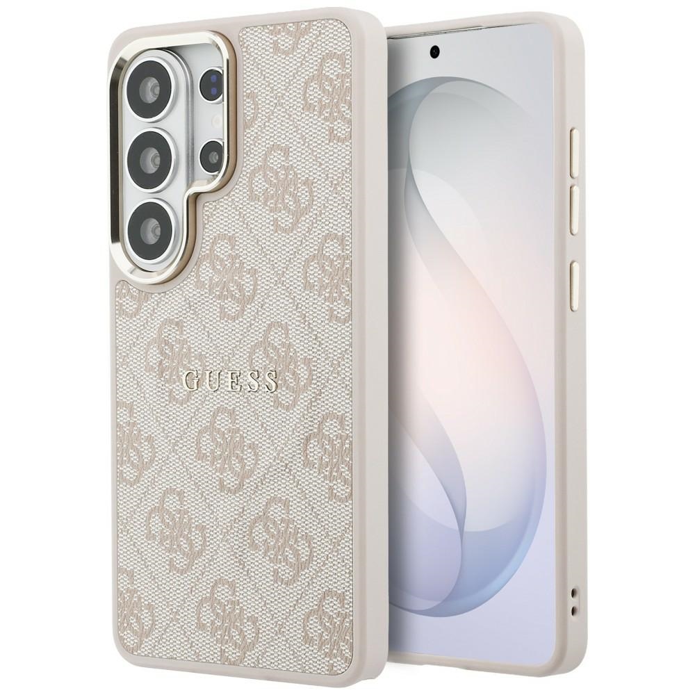 Чантичка за Samsung Galaxy S26 Ultra - Guess 4G Embossed Ring MagSafe (GUHMS26LP4MSEGCP) - розова