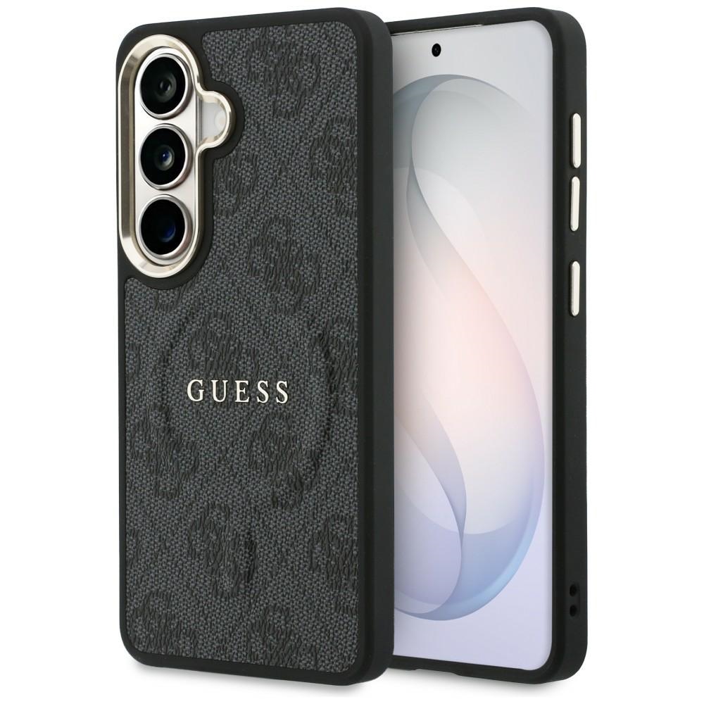 Чантичка за Samsung Galaxy S26 - Guess 4G Embossed Ring MagSafe (GUHMS26SP4MSEGCK) - Черна