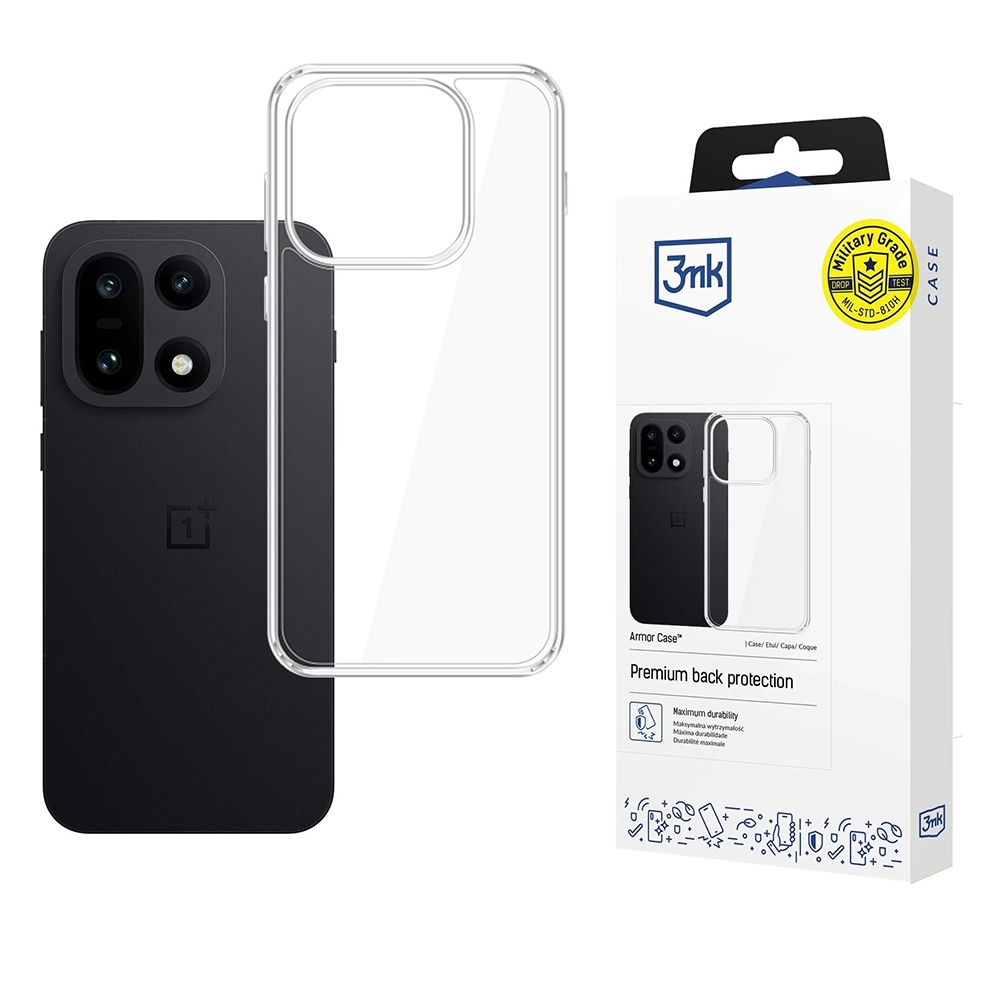 Калъф за OnePlus 15 - 3mk Armor Case - Прозрачен