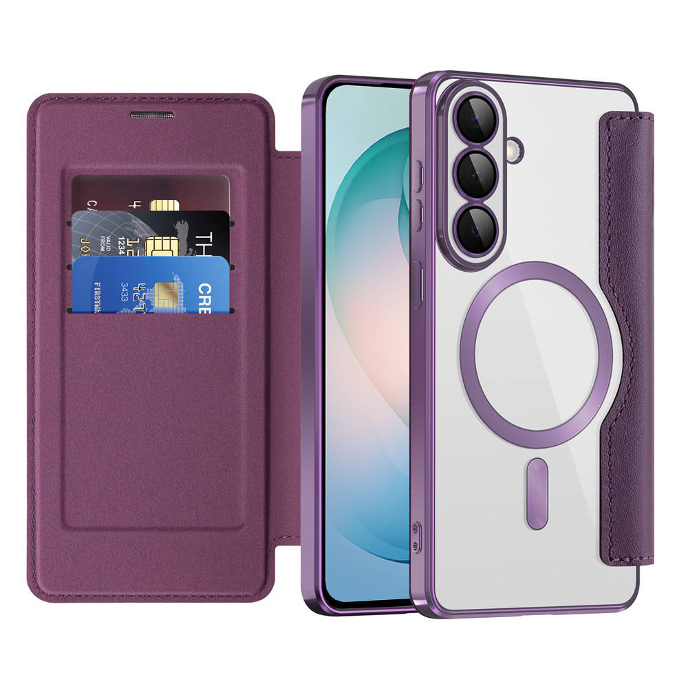 Калъф за Samsung Galaxy S26 Plus - Techsuit SmartMag Book Case - Лилав