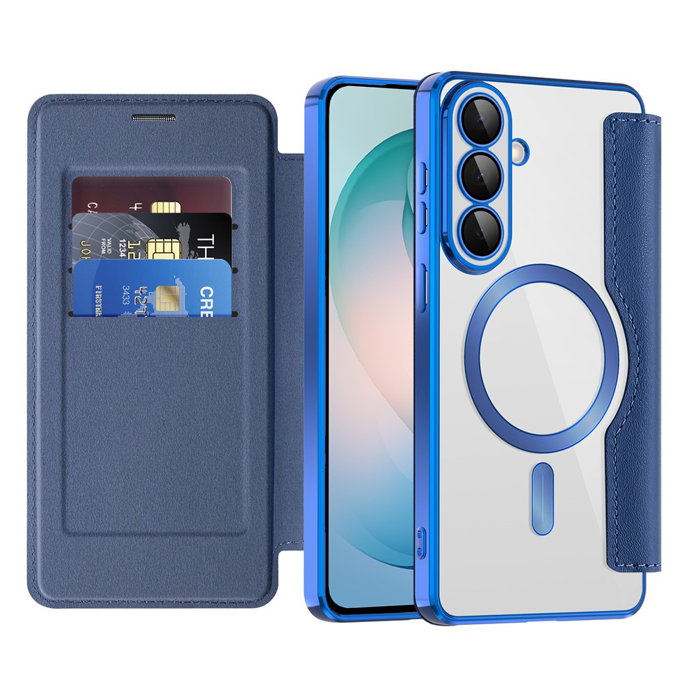 Калъф за Samsung Galaxy S26 Plus - Techsuit SmartMag Book Case - Син