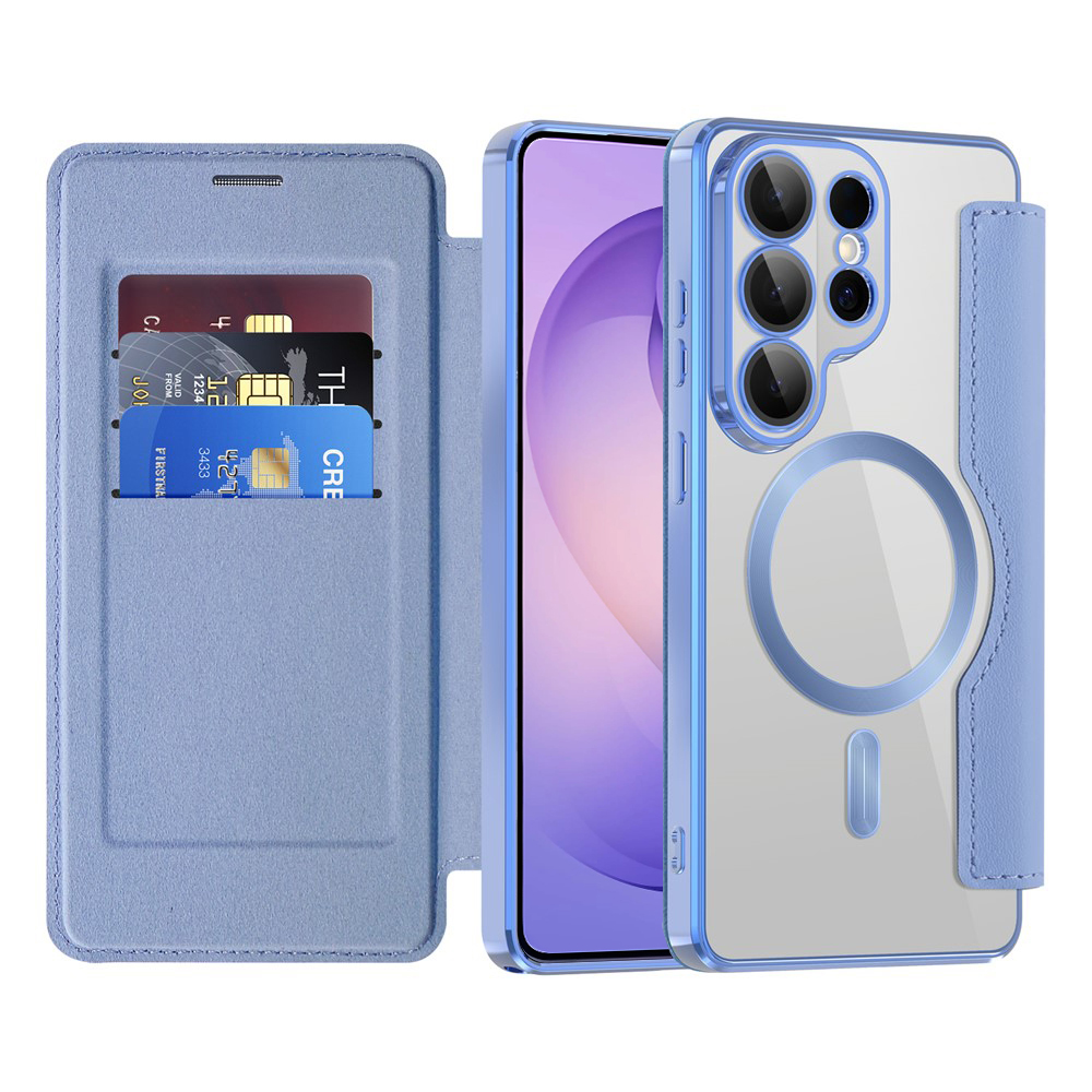 Калъф за Samsung Galaxy S26 Ultra - Techsuit SmartMag Book Case - Светлосин