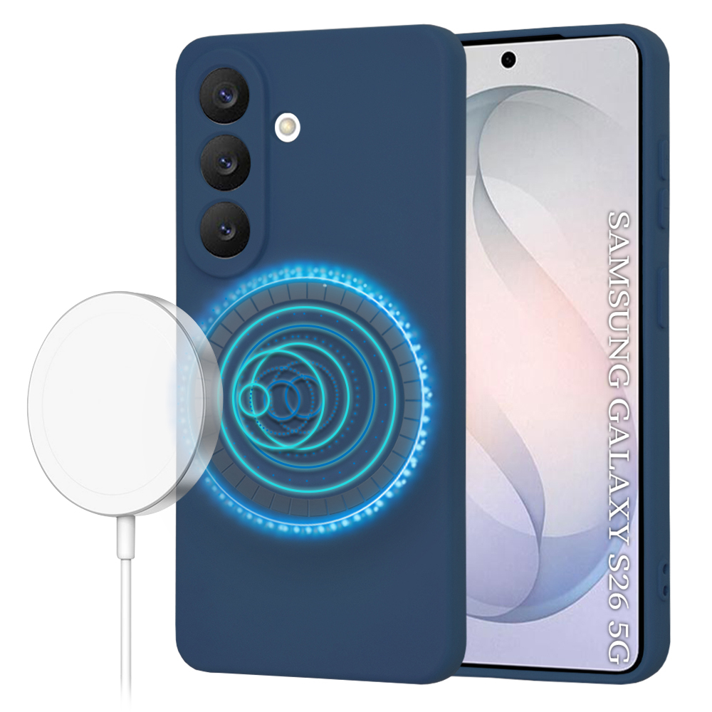 Калъф за Samsung Galaxy S26 - Techsuit SoftFlex MagSafe - Тъмносин Син