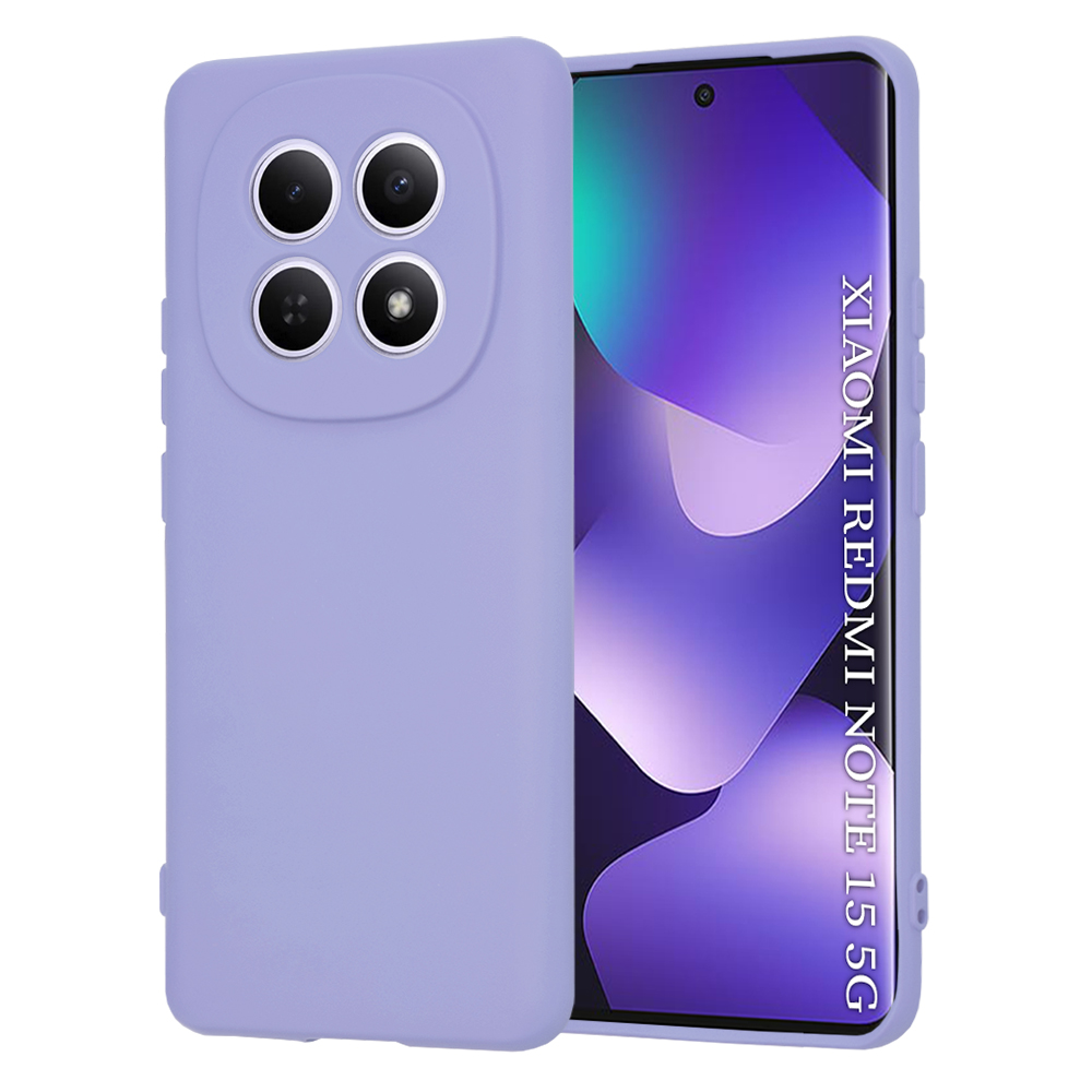 Калъф за Xiaomi Redmi Note 15 5G / Note 15 4G / Poco M8 5G - Techsuit SoftFlex - Светло лилав