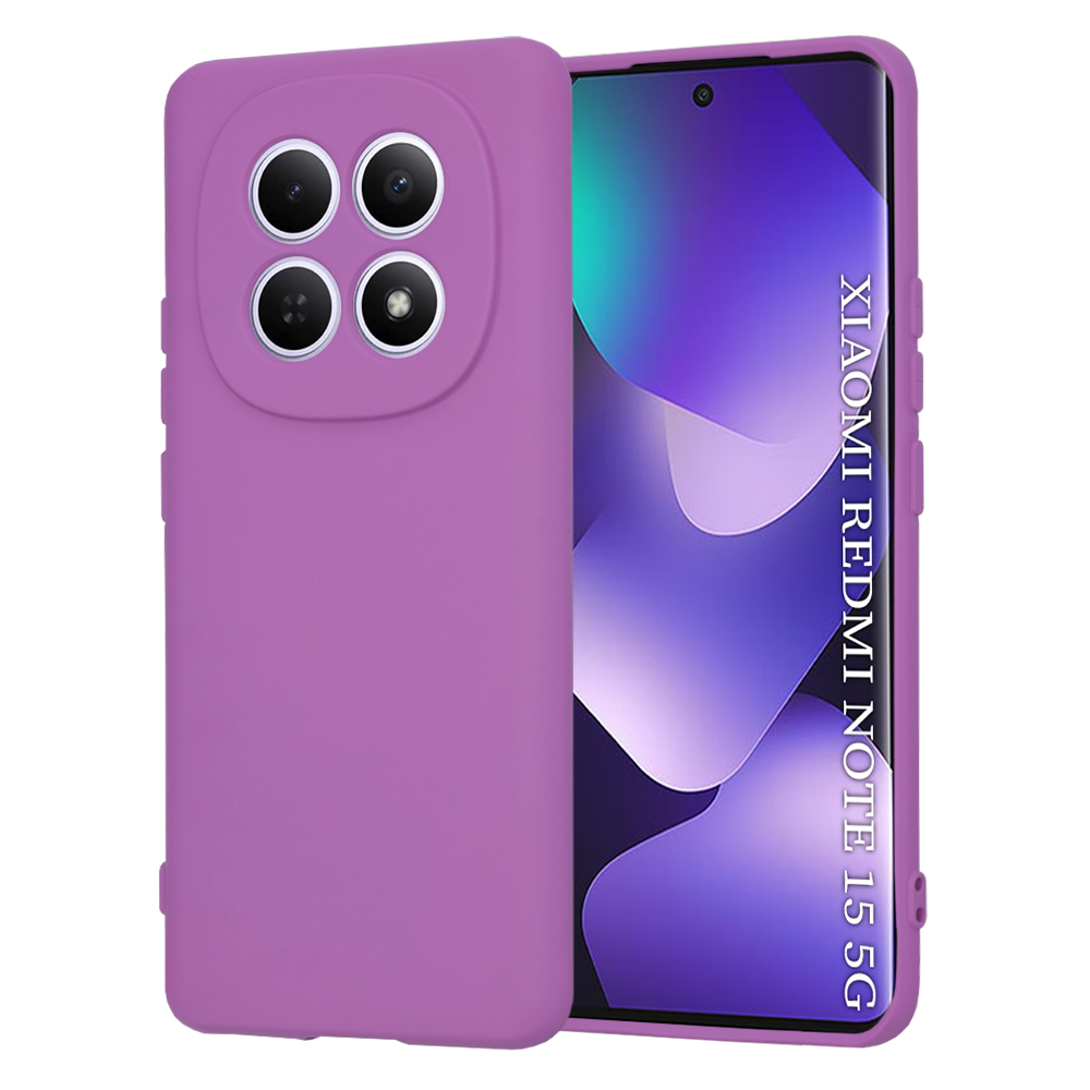 Калъф за Xiaomi Redmi Note 15 5G / Note 15 4G / Poco M8 5G - Techsuit SoftFlex - Лилав