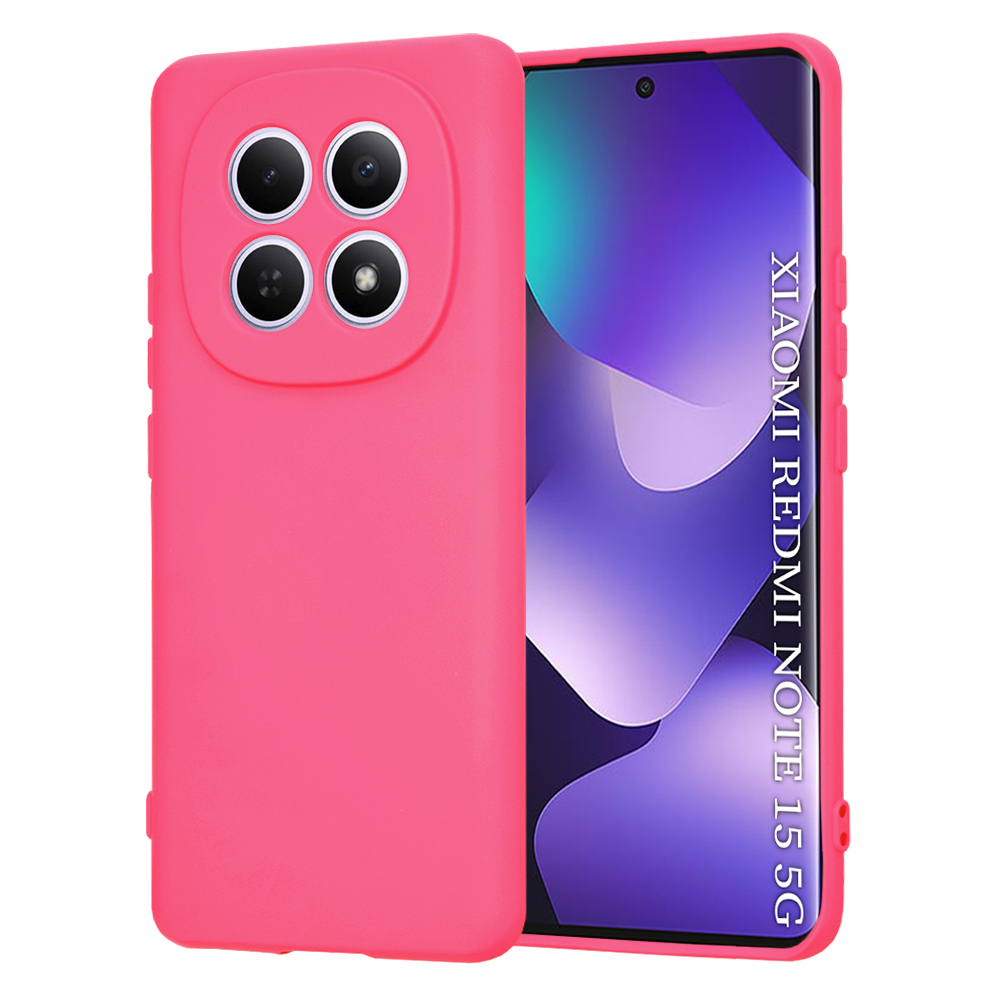 Калъф за Xiaomi Redmi Note 15 5G / Note 15 4G / Poco M8 5G - Techsuit SoftFlex - Hot Розов