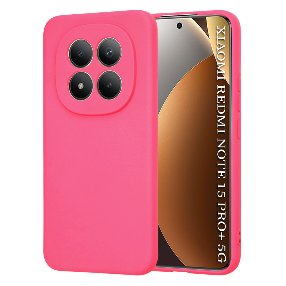 Калъф за Xiaomi Redmi Note 15 Pro+ 5G / Poco M8 Pro 5G - Techsuit SoftFlex - Hot Розов