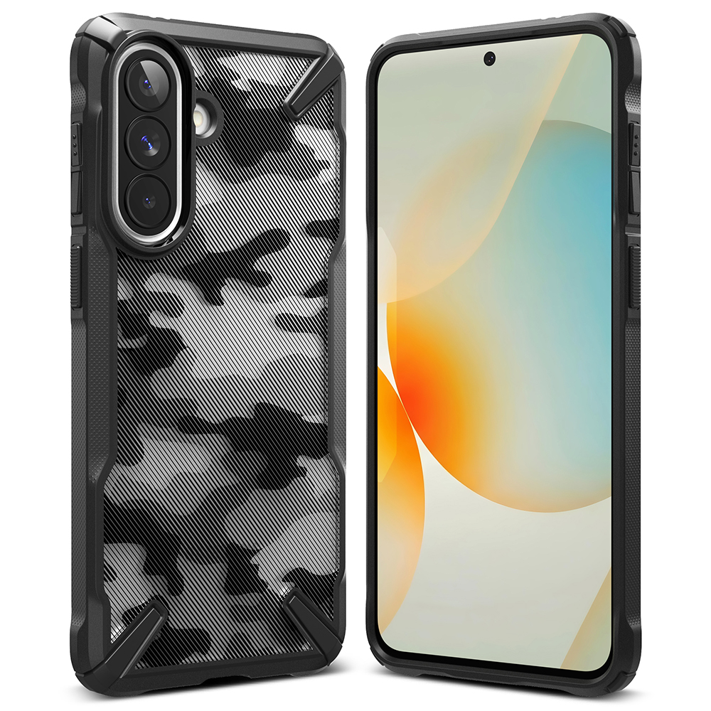Калъф за Samsung Galaxy A57 5G - Ringke Fusion X - Camo Черен