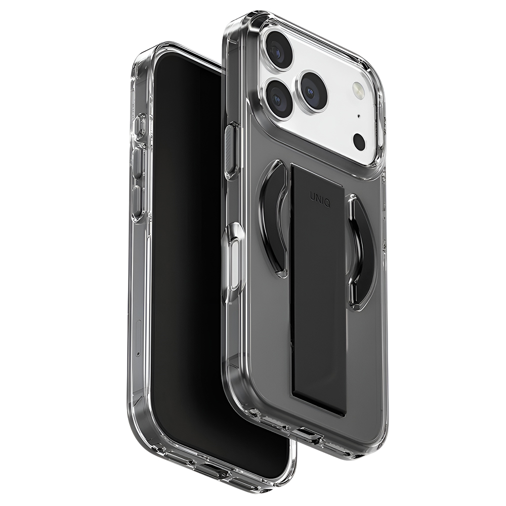 Калъф за iPhone 17 Pro - UNIQ Heldro Air MagClick - черен / сив