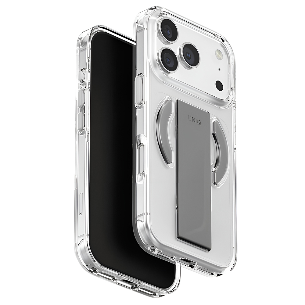 Калъф за iPhone 17 Pro - UNIQ Heldro Air MagClick - Прозрачен / Сив