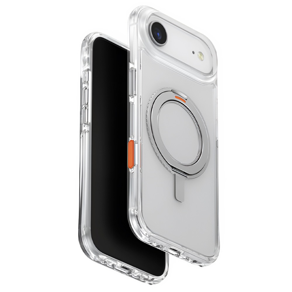 Калъф за iPhone 17 Air - UNIQ Swivix 360° Kickstand - Сребрист