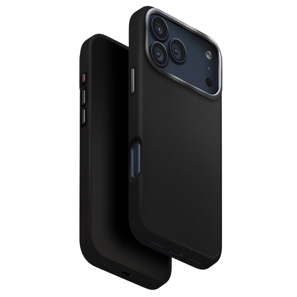 Калъф за iPhone 17 Pro Max - UNIQ Lyden Leatherette - Черен